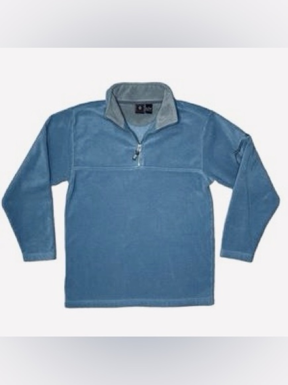 EUC Foot Locker Men’s Vintage 1/4 Zip Fleece Pullover Sweatshirt Baby Blue XL